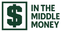 “In The Middle Money wordmark with a bold green dollar-sign S”